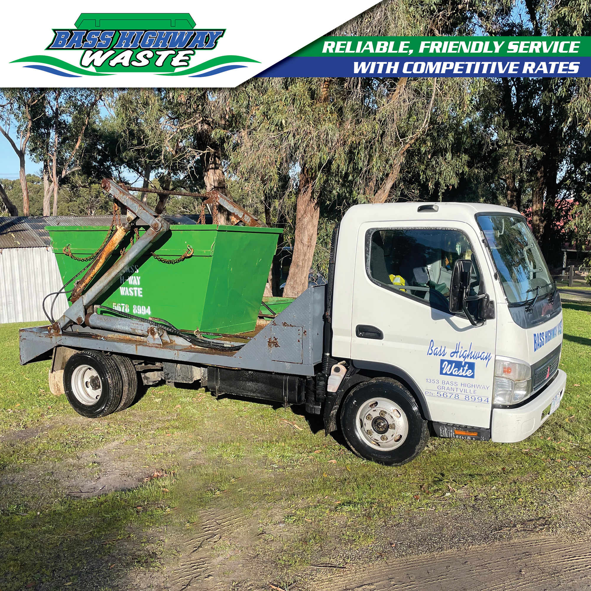Bass Highway Waste Facebook ad: Bass Highway Waste | Skip Bin Hire & Waste Management