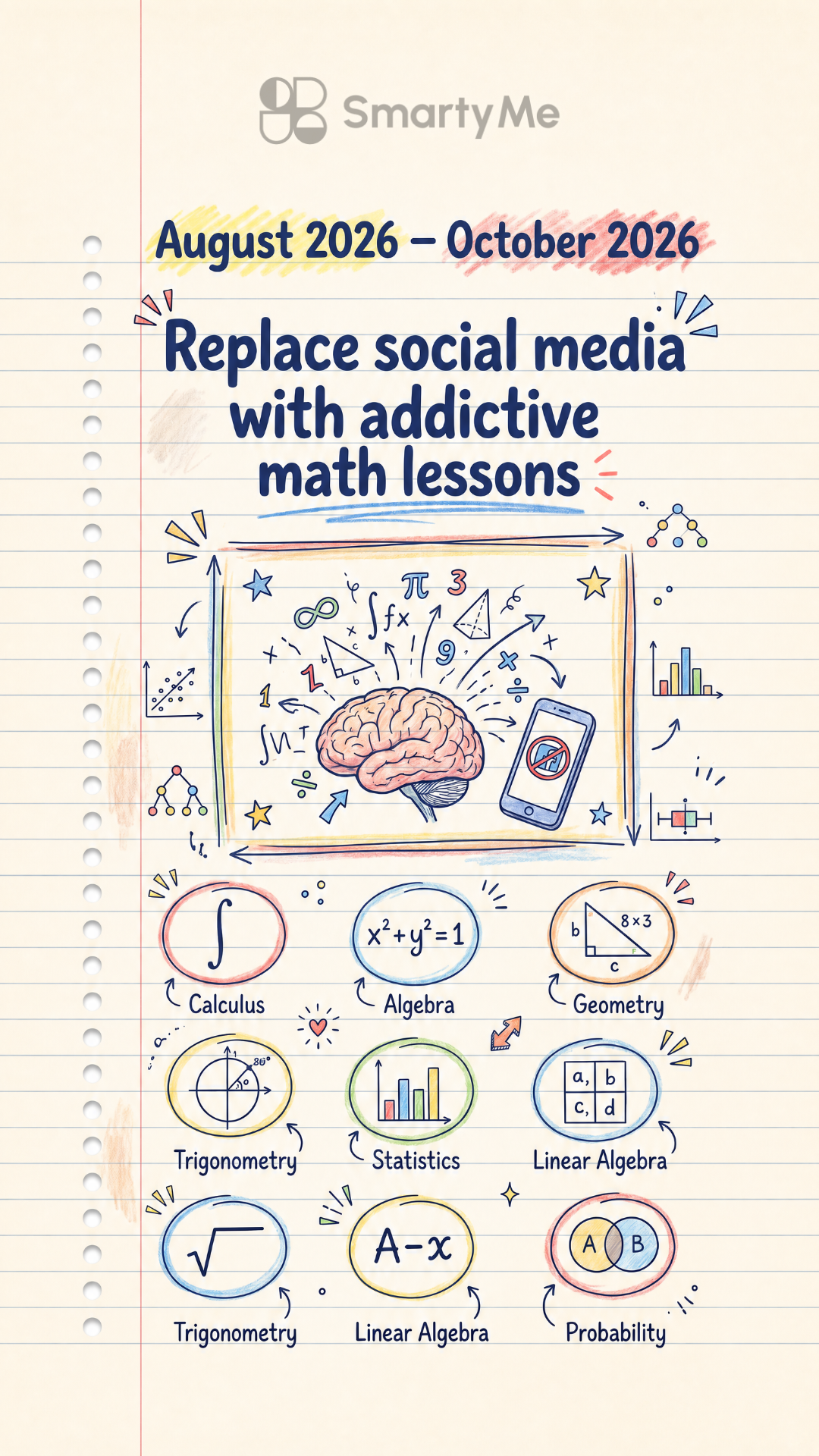 SmartyMe: Math Games Lab Facebook ad: Addictive Math Games that actually make you smarter