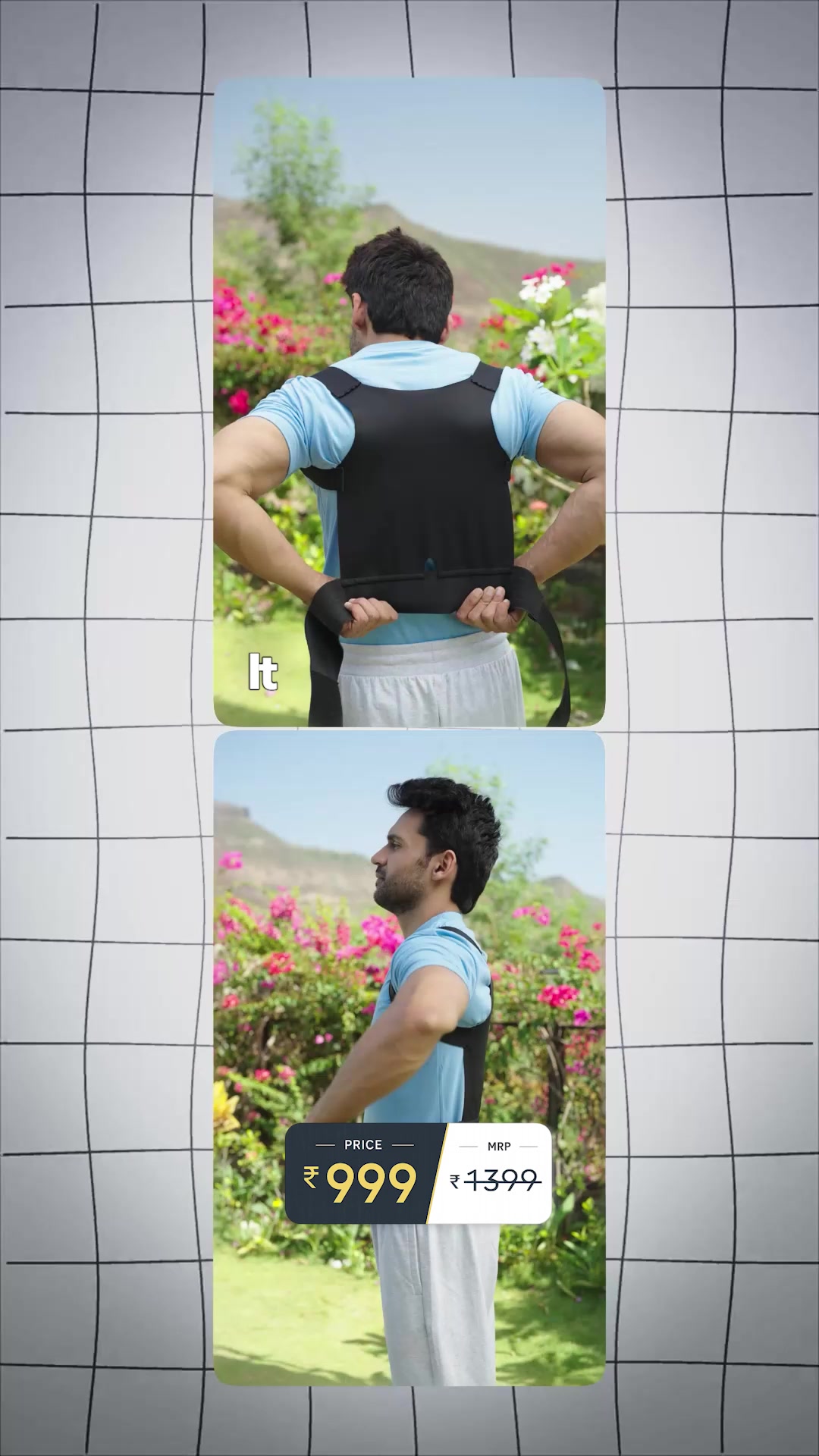 Frido Facebook ad: Build Better Posture With Frido