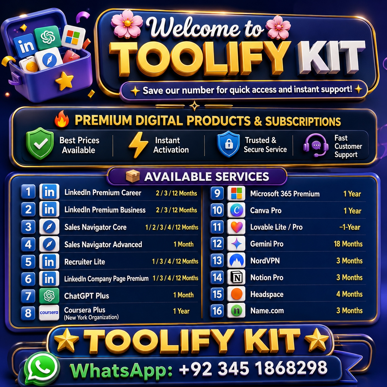 Toolify Kit official Facebook ad from Jul 1, 2026
