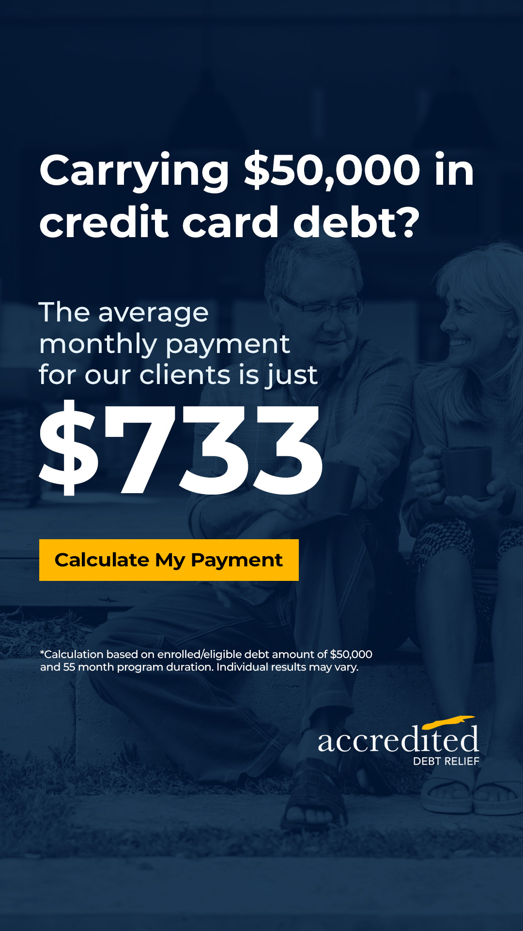 Accredited Debt Relief Facebook ad from Jun 16, 2026