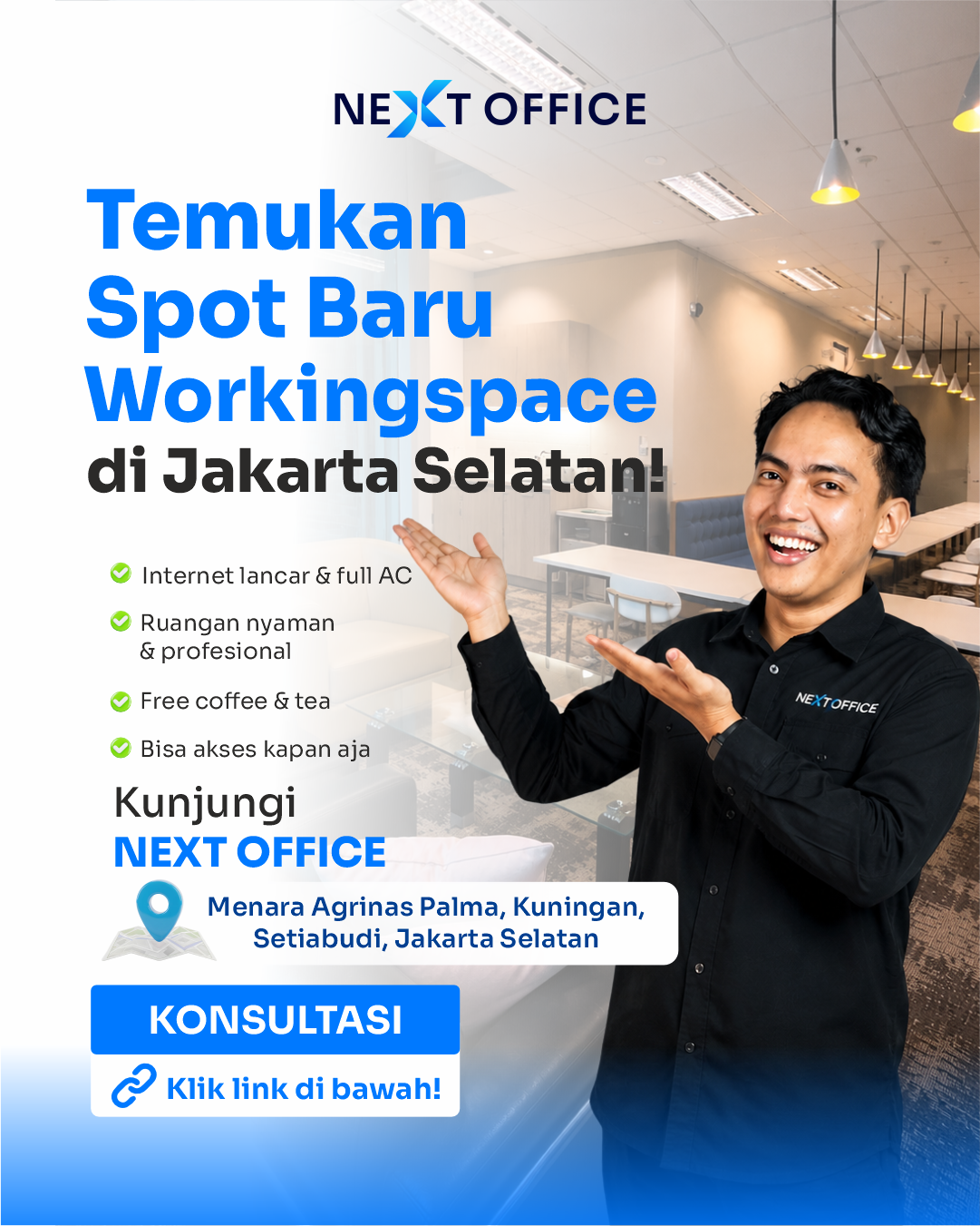 Next Office Facebook ad: Working Space Jakarta Selatan