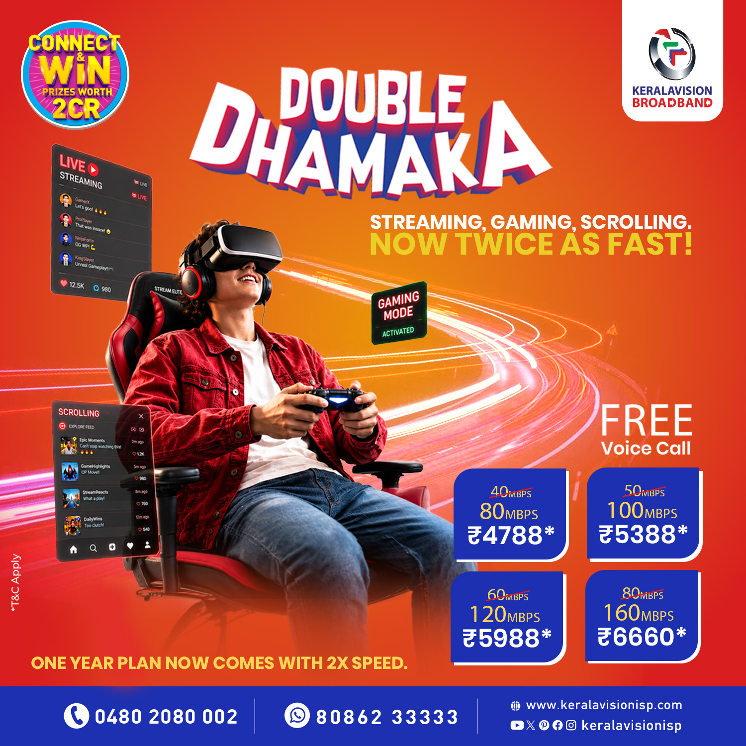 Kerala Vision Broadband Facebook ad