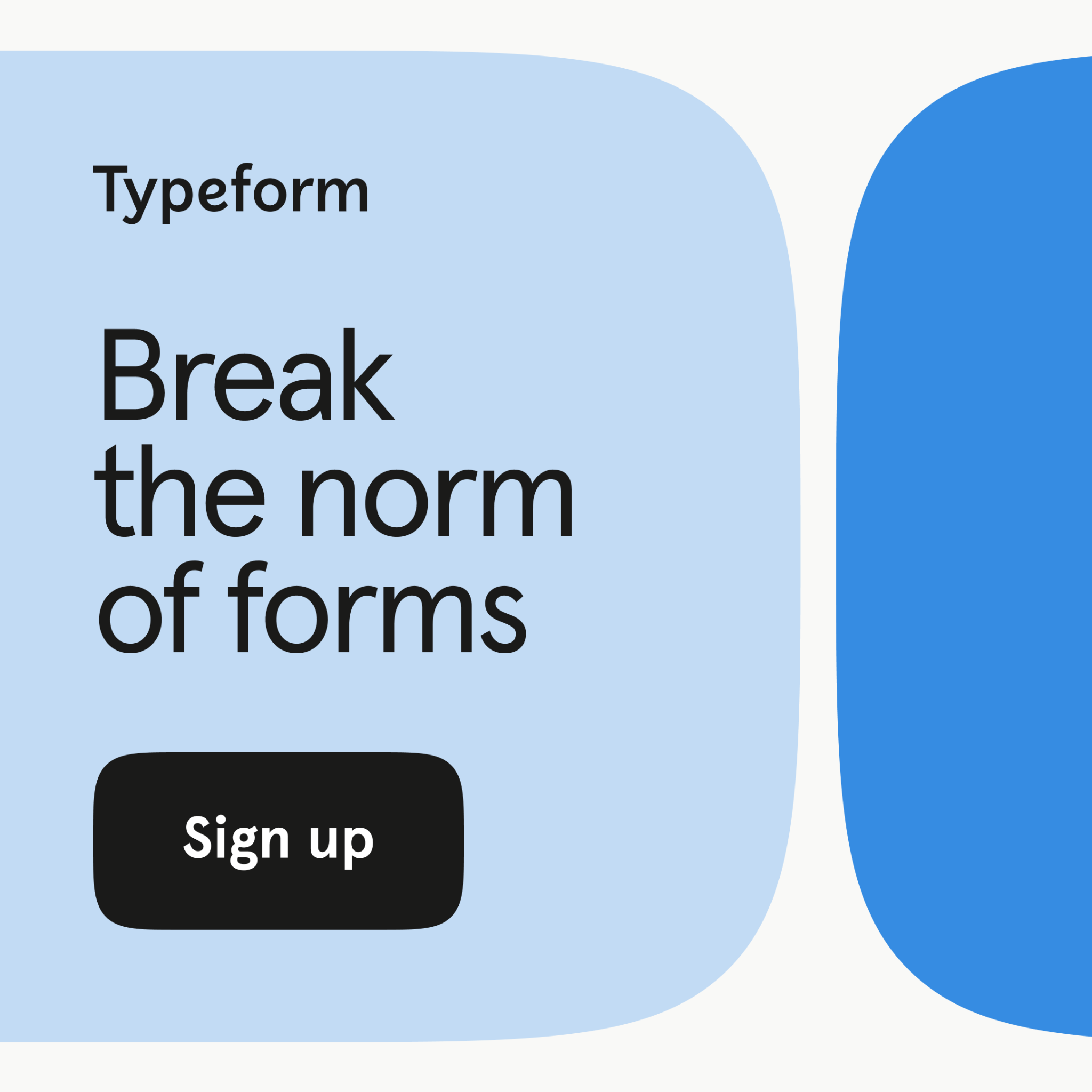 Typeform Facebook ad
