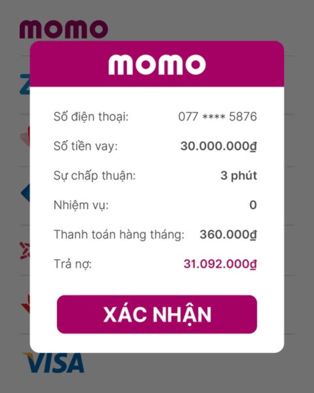 Maddy Mesha Samari Facebook ad: LamVay, Ứng dụng vay vốn