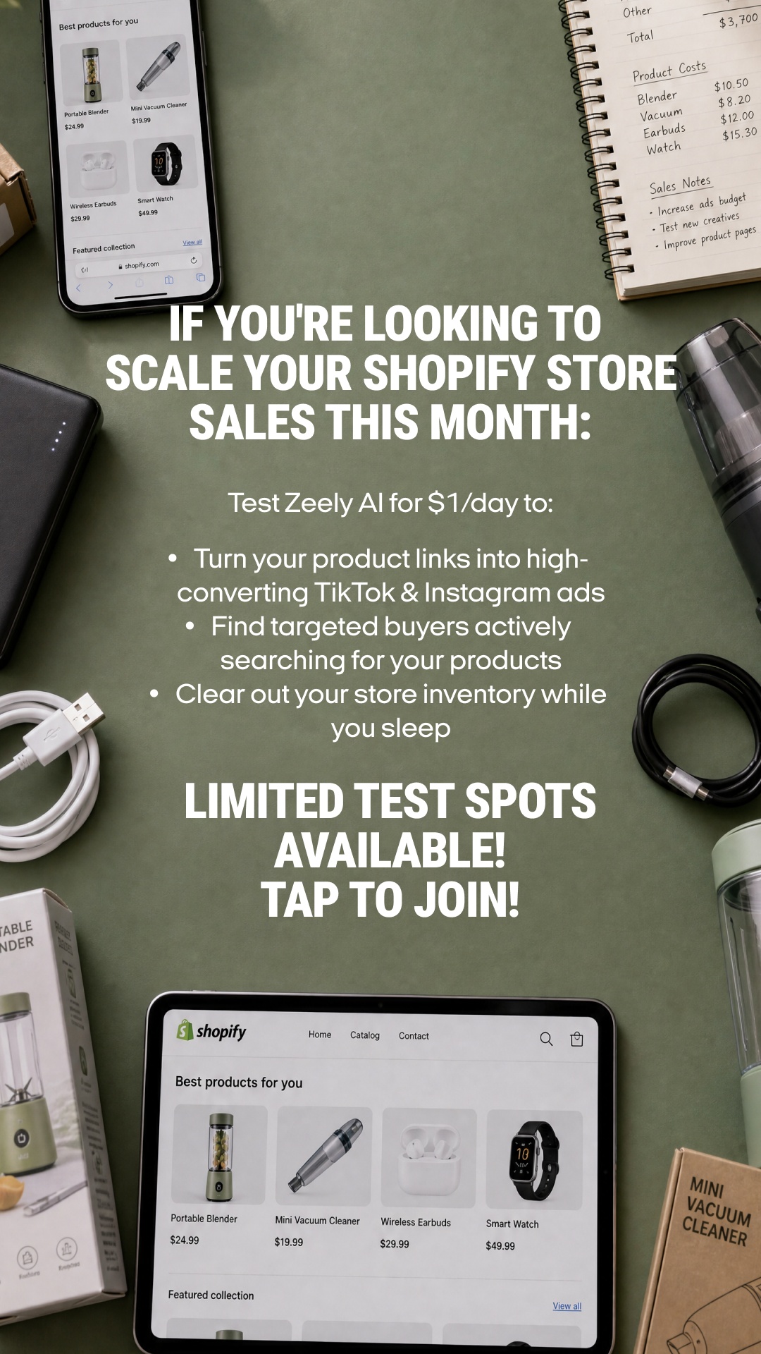 Zeely Facebook ad