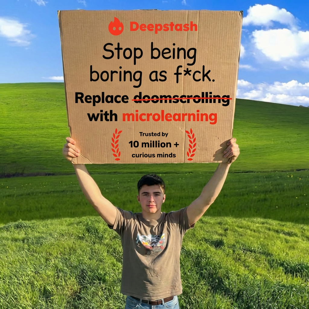 Deepstash Facebook ad