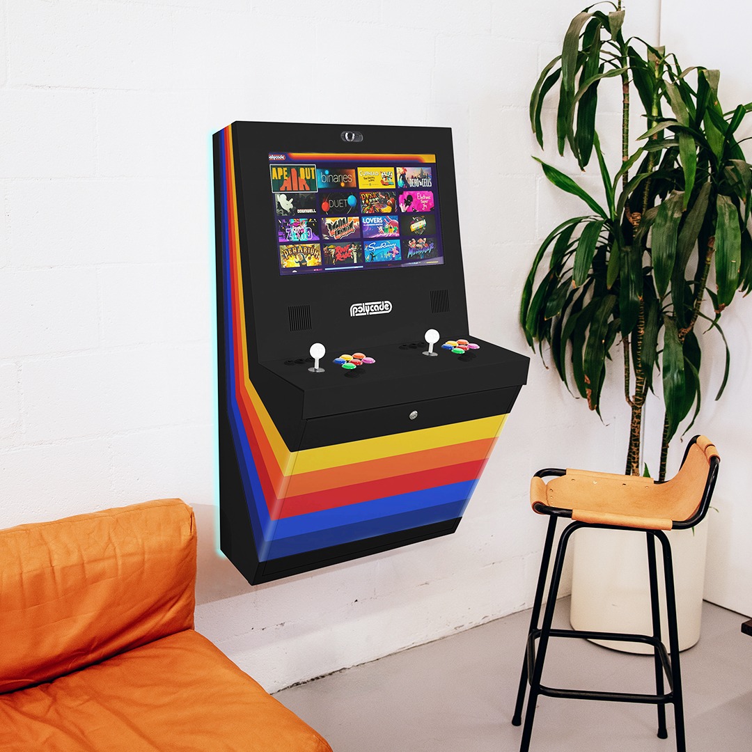 Polycade Facebook ad: Relive The Arcade Age