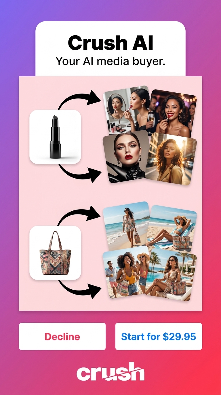 trycrush.ai Facebook ad