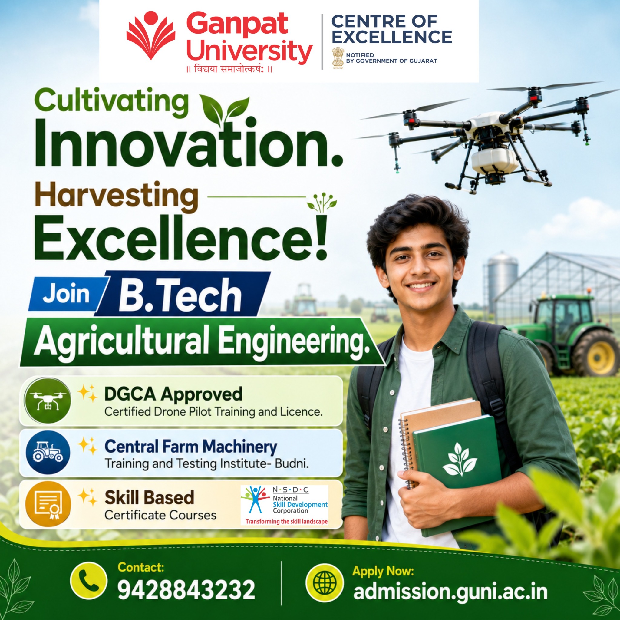 Ganpat University - GUNI, India Facebook ad