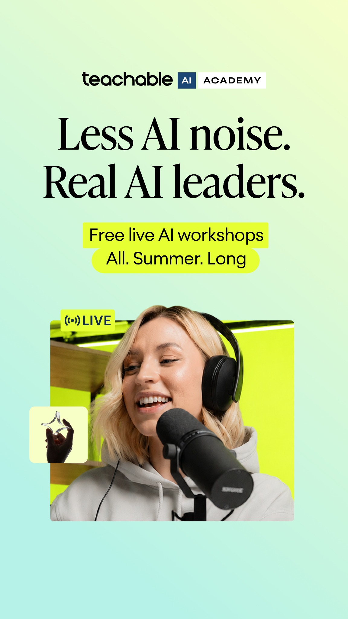 Teachable Facebook ad