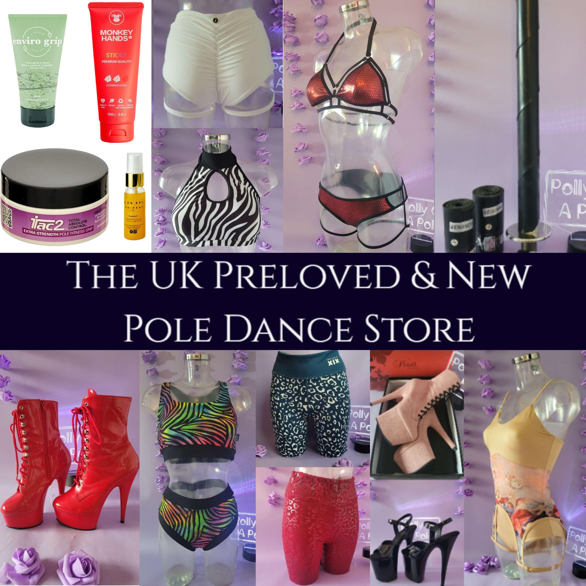 Polly On A Pole Facebook ad: The UK Preloved & New Pole Dance Store…
