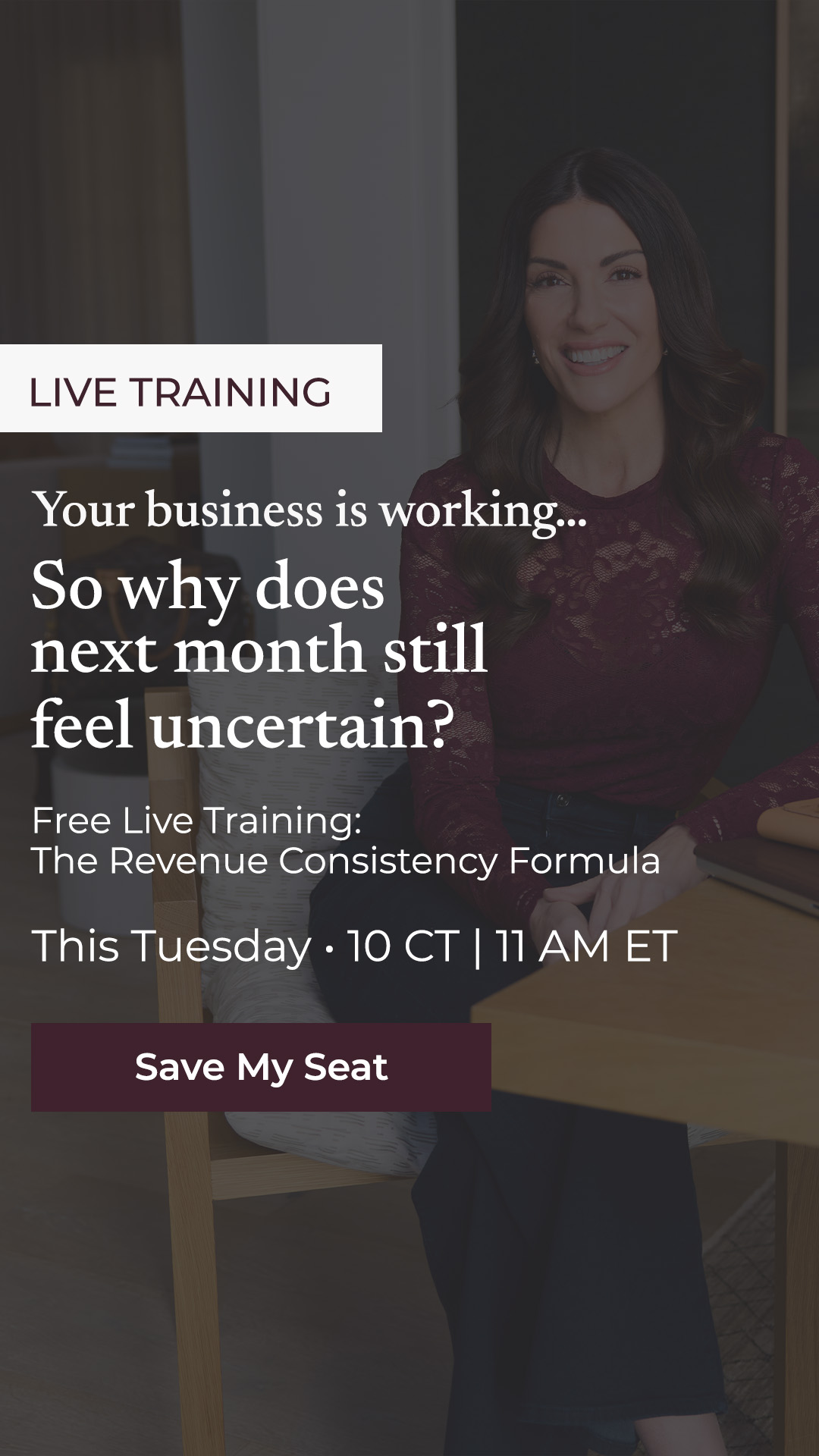 Amy Porterfield Facebook ad