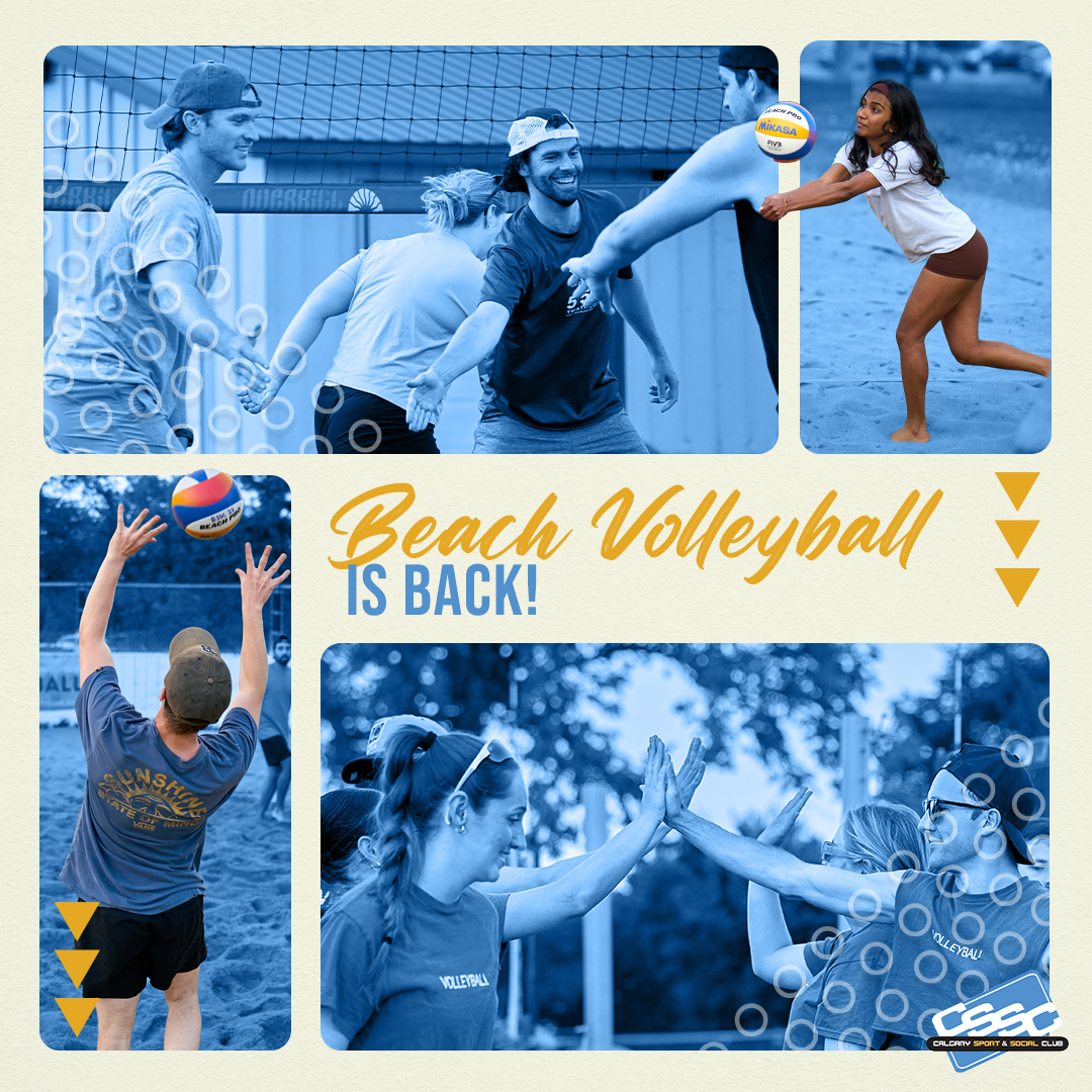 Calgary Sport & Social Club (CSSC) Facebook ad: BEACH VOLLEYBALL LEAGUES