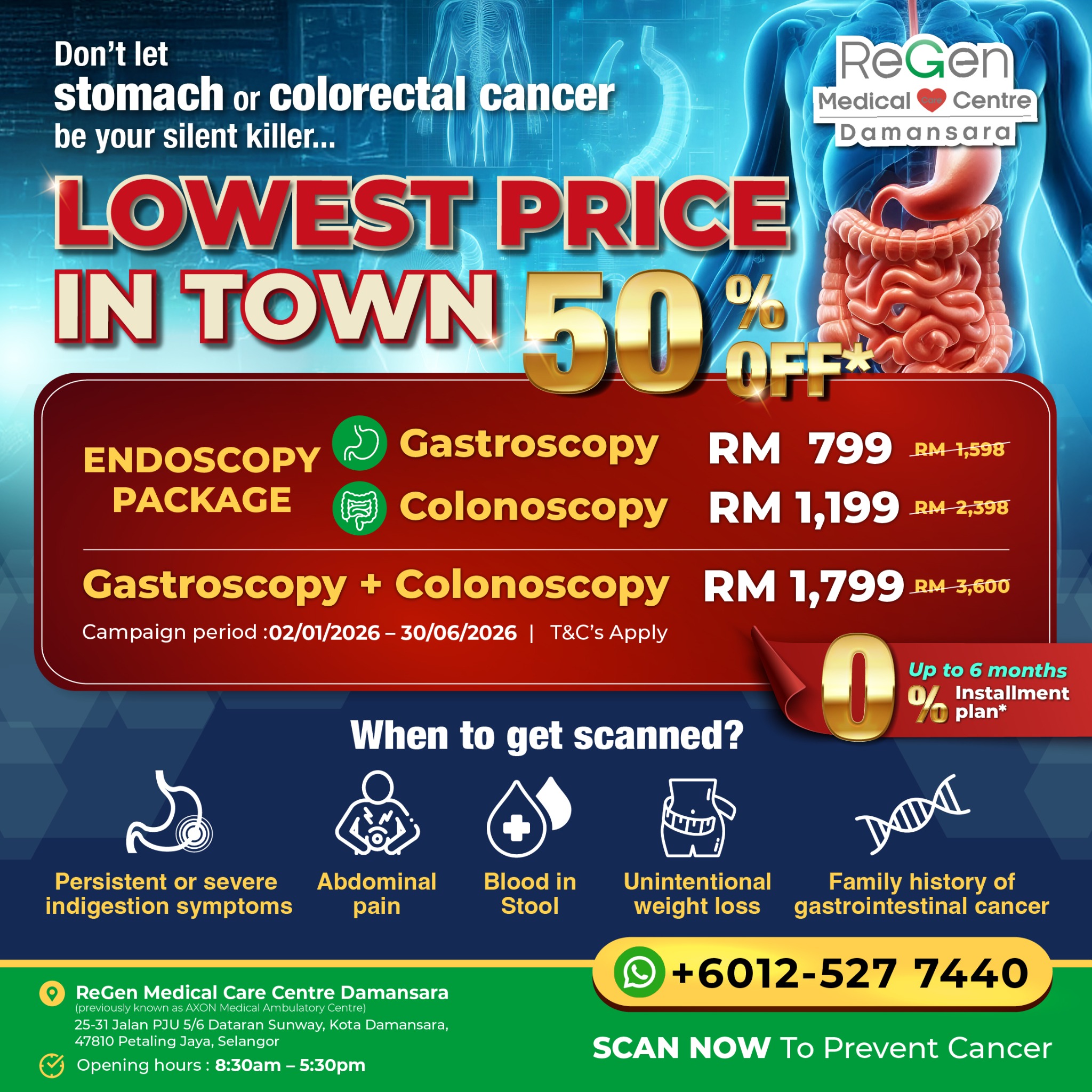 ReGen Medical Care Centre Damansara Facebook ad from Apr 14, 2026
