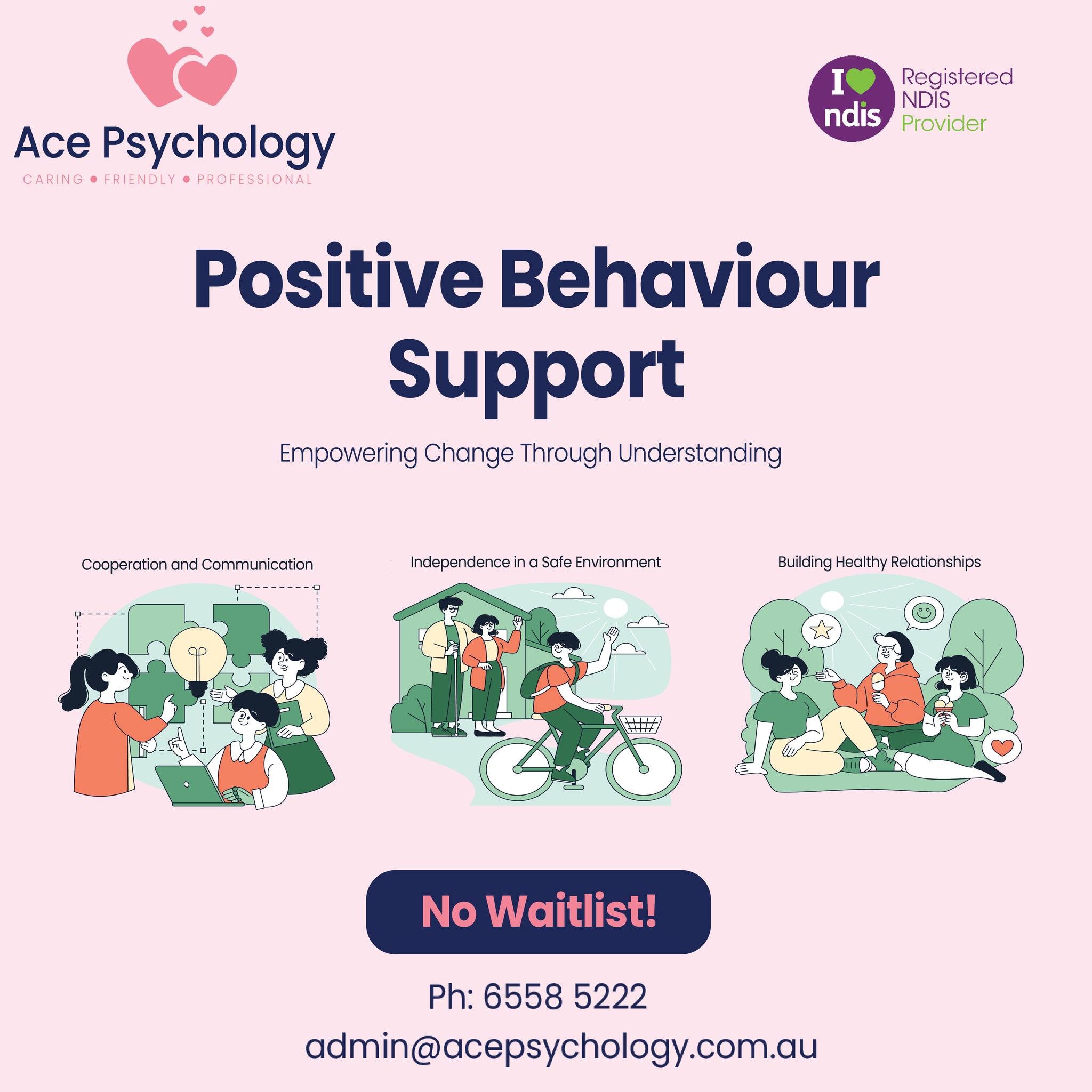 Ace Psychology Facebook ad: Behaviour Support
