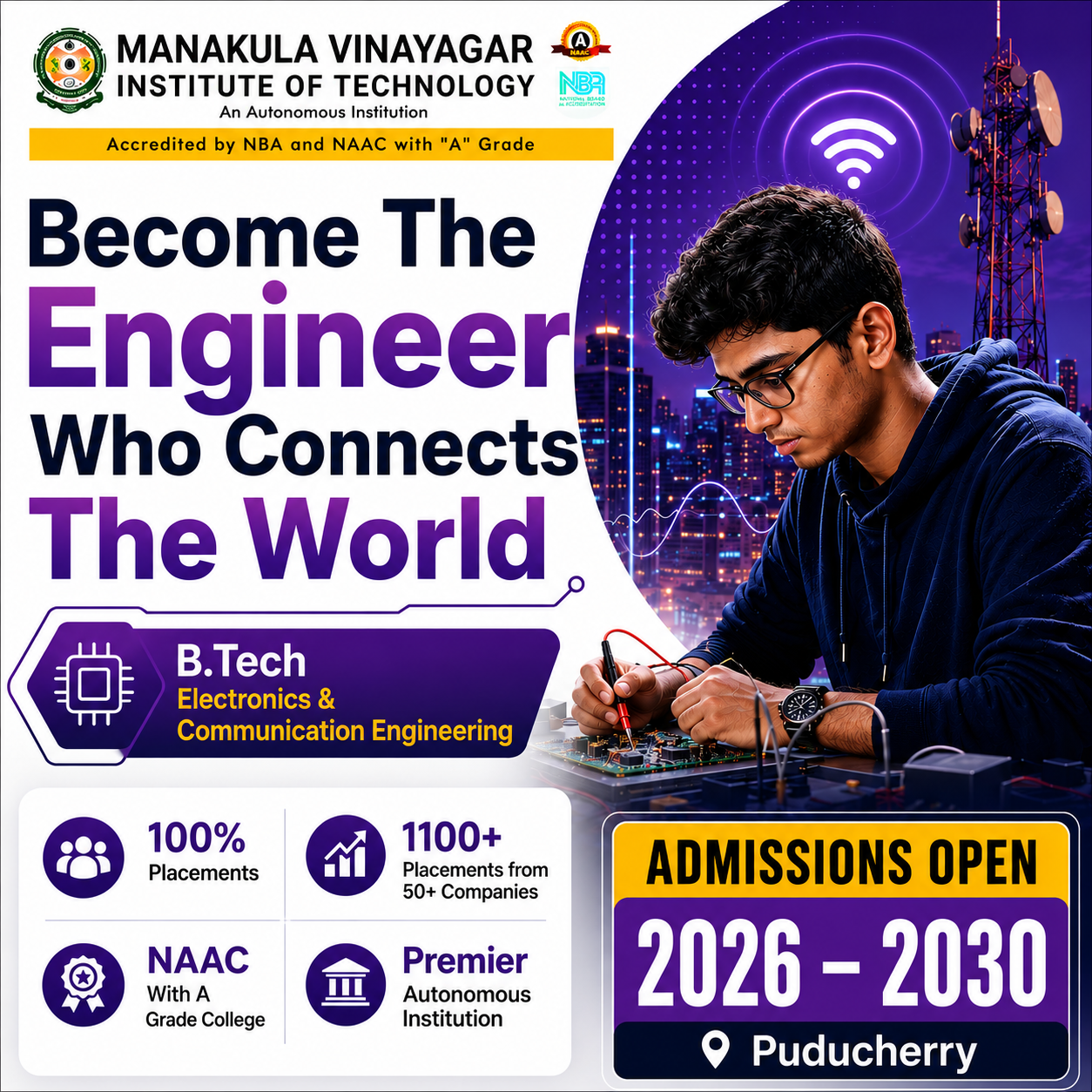 Manakula Vinayagar Institute of Technology Facebook ad