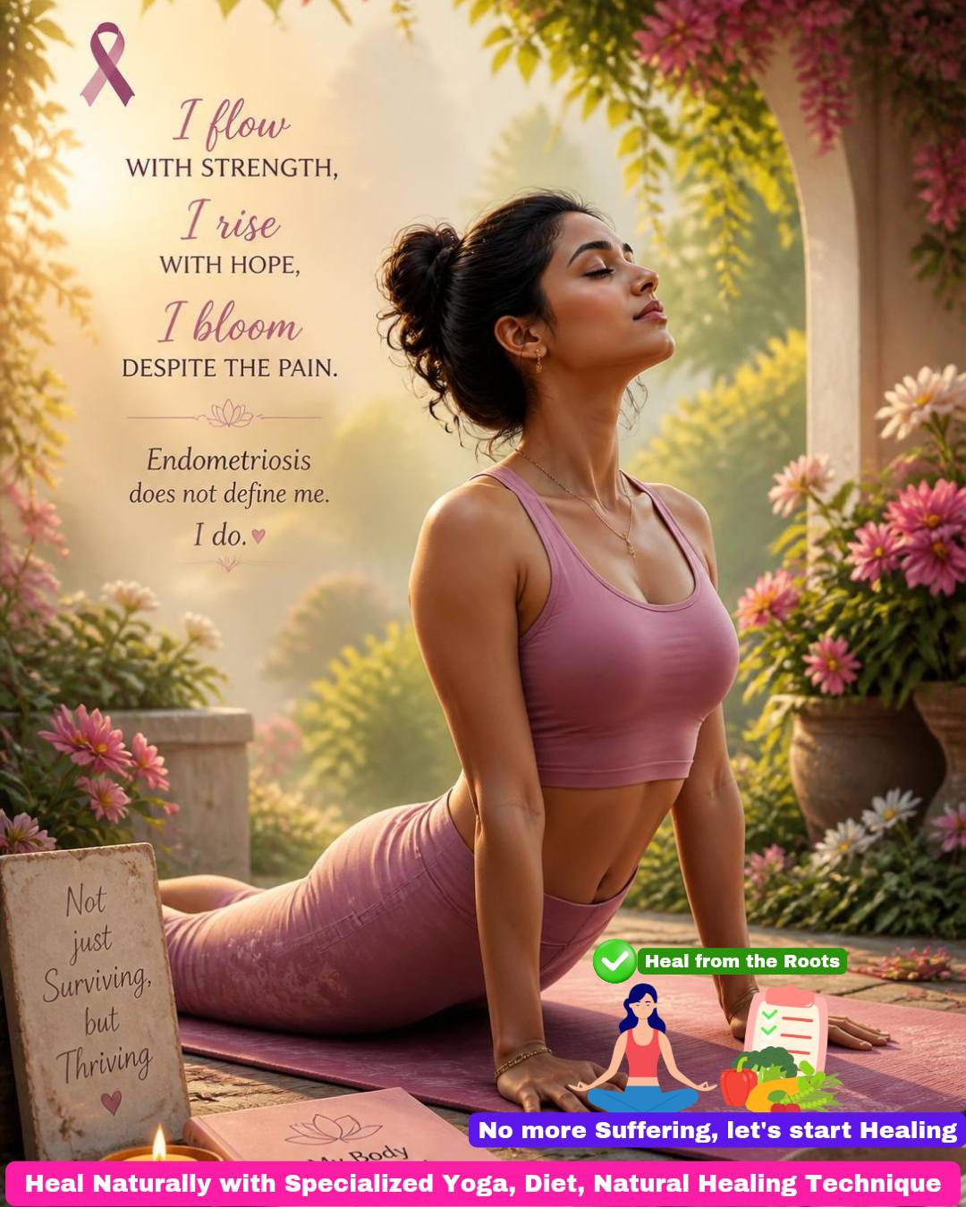 Yoga Heals Facebook ad