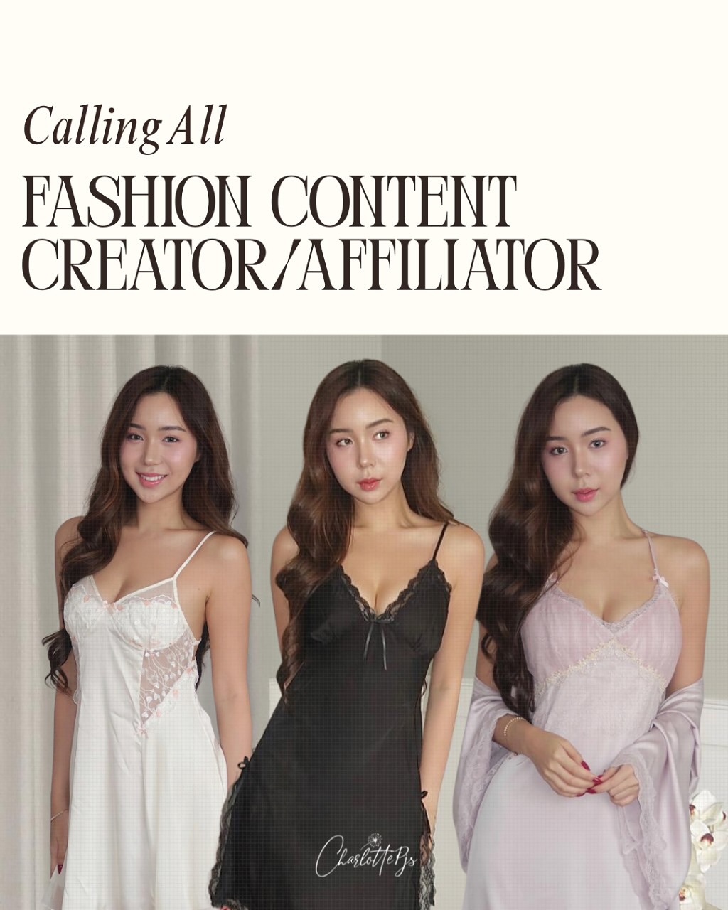 Charlotte Pajamas Facebook ad
