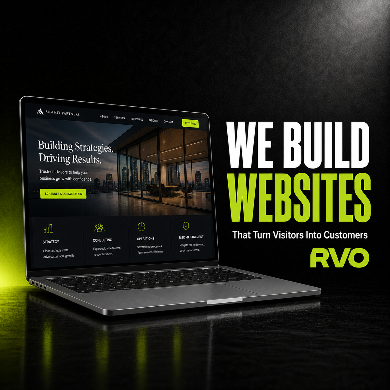 RVO Media Facebook ad: Websites Built to Convert