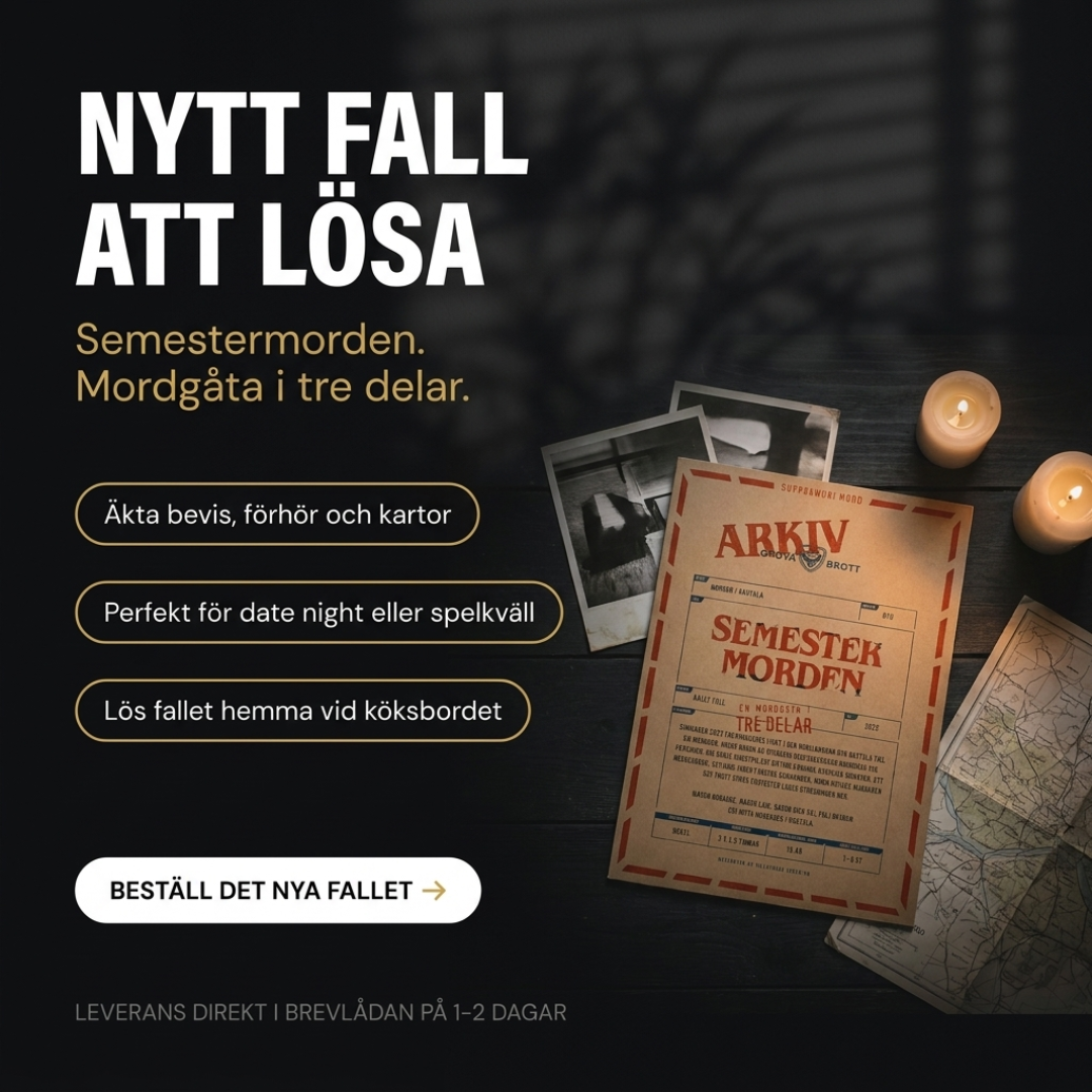 ARKIV by Unsolved - Mordgåtor att lösa hemma Facebook ad