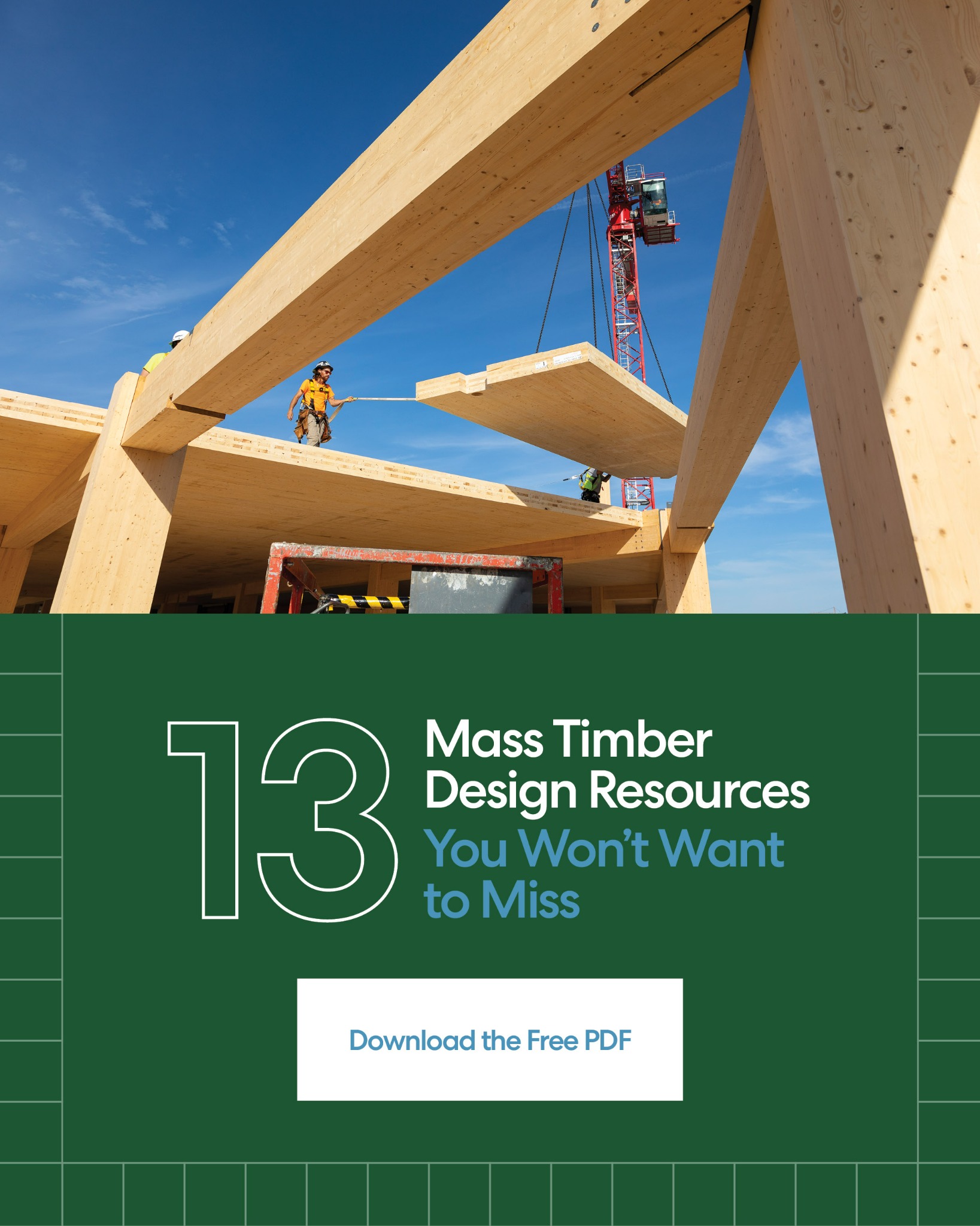 Think Wood Facebook ad: 13 Mass Timber Design Resources
