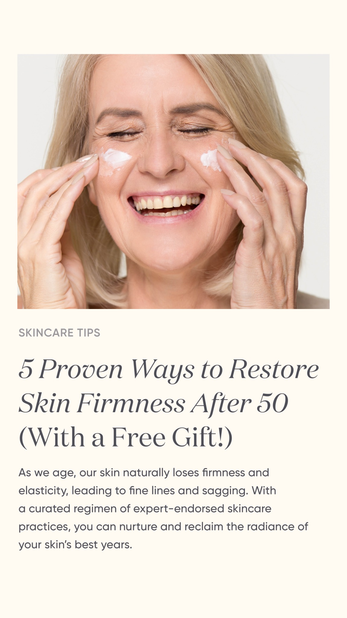 ManukaRx Natural Skincare Facebook ad