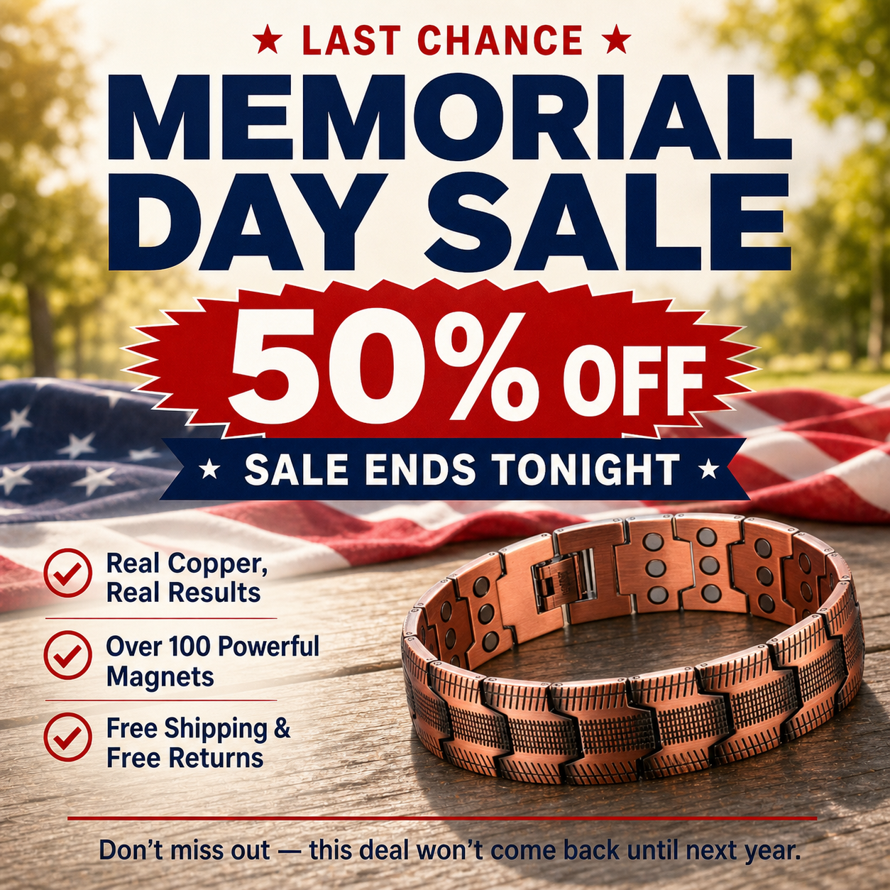 Nora Giles Facebook ad: Memorial Day Sale Ends Monday