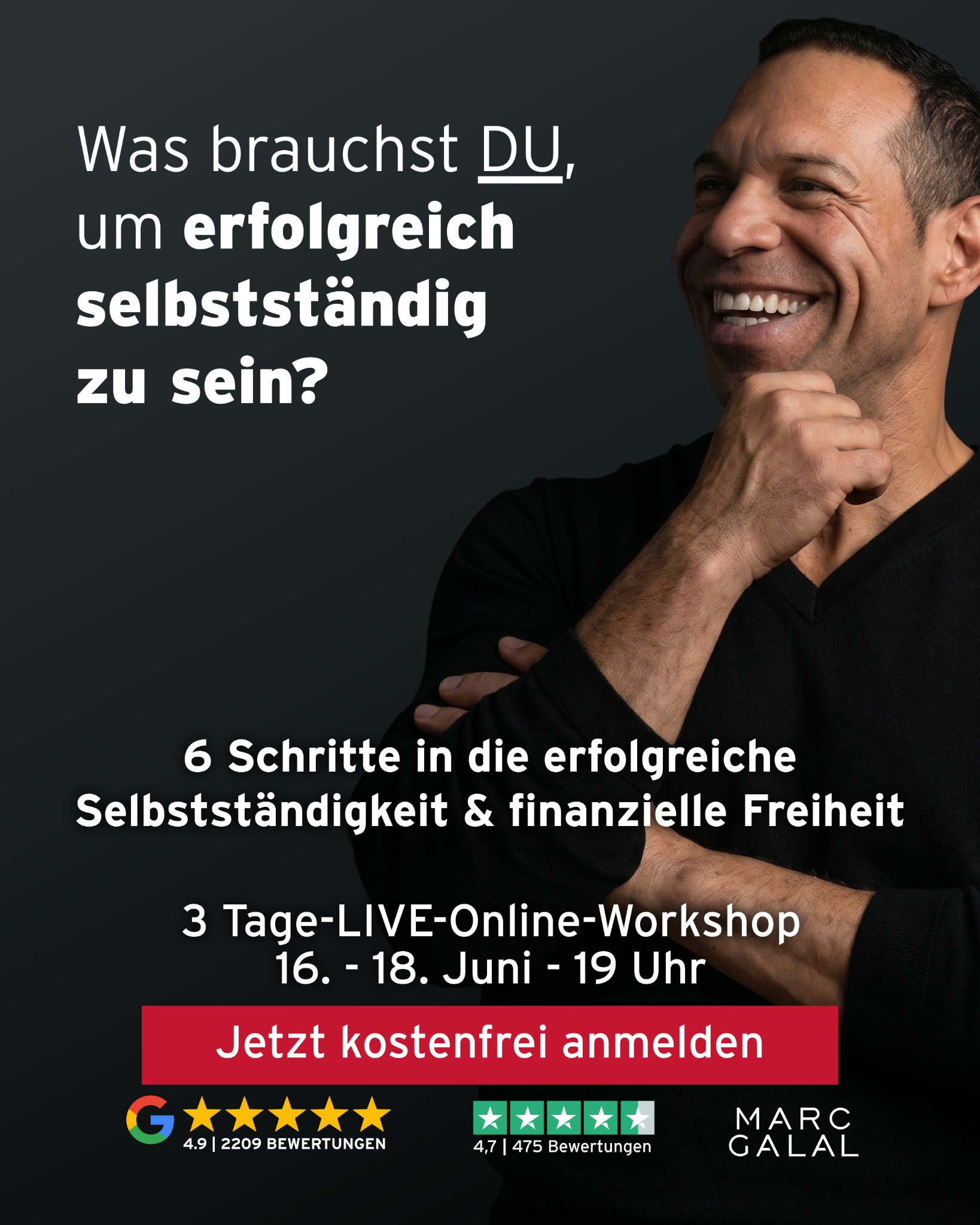 Marc Galal Facebook ad: Webinar