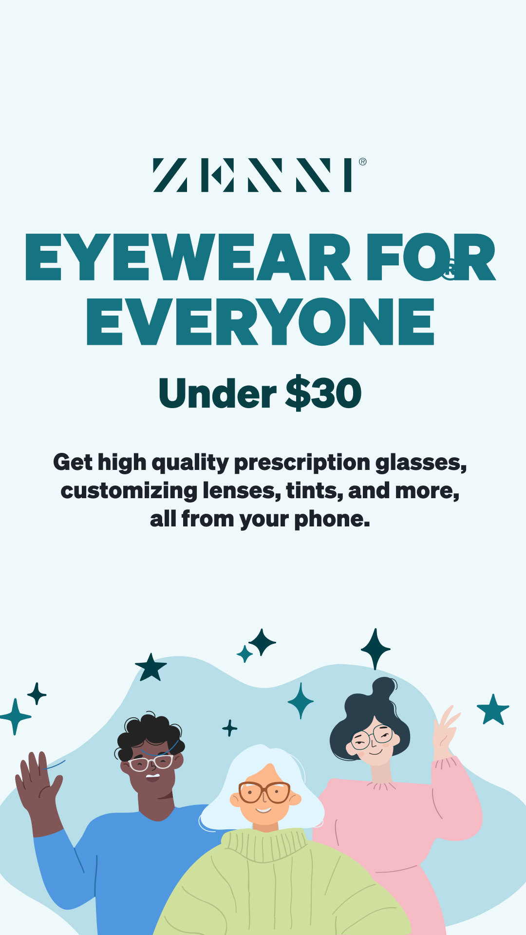 Zenni Optical Facebook ad