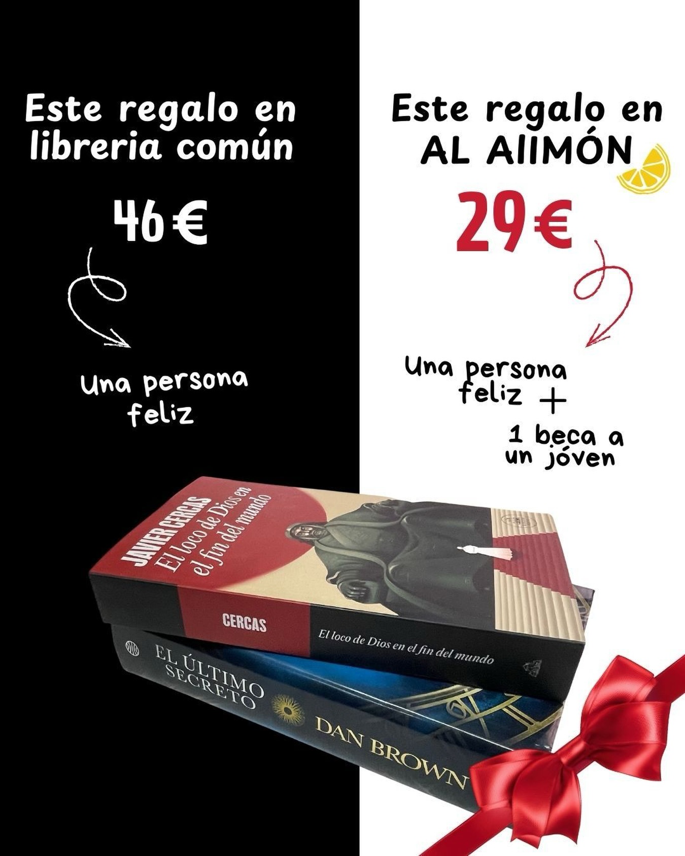 espacioalalimon Facebook ad: Libros extremadamente baratos que además te permiten ayudar.