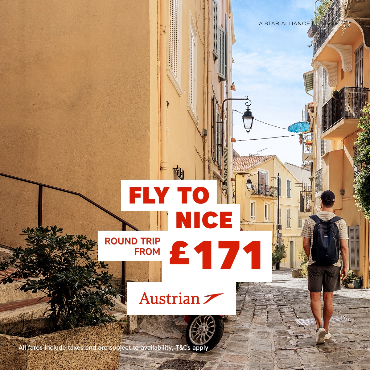 Austrian Airlines Facebook ad