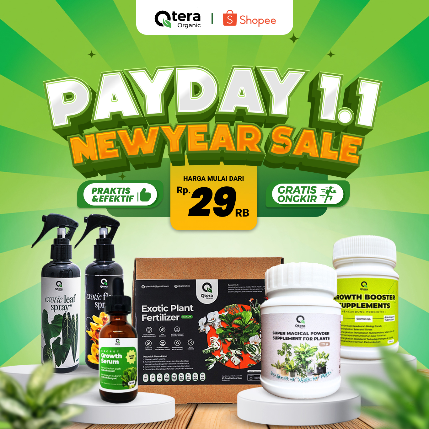 QteraOrganic Indonesia Facebook ad