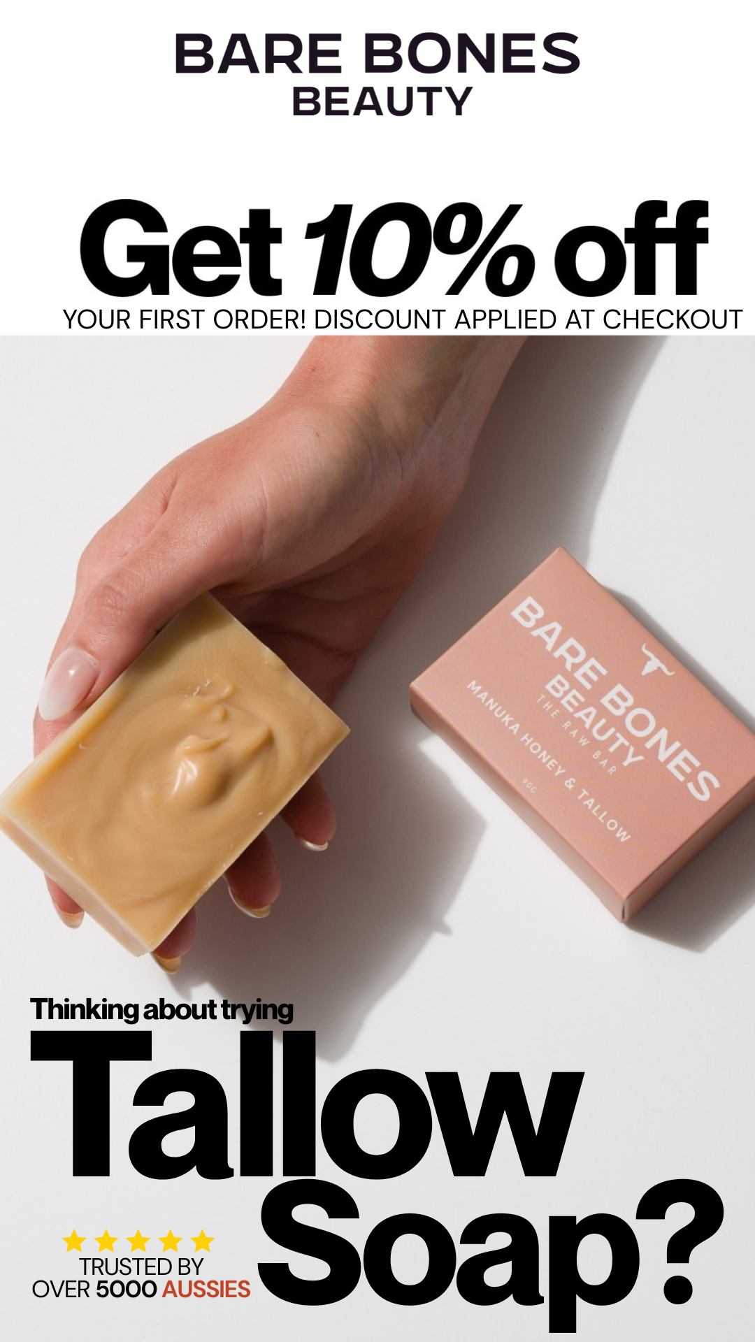 Bare Bones Beauty Facebook ad