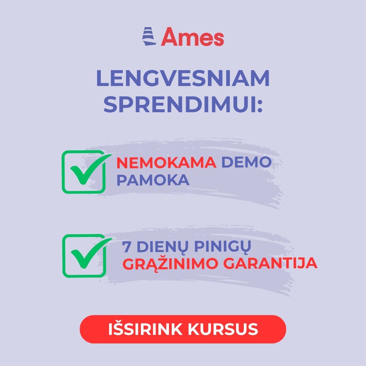 AMES Education Facebook ad
