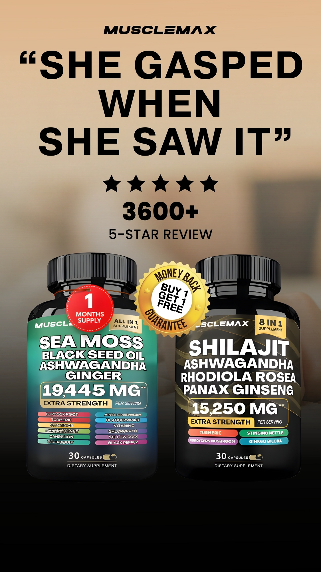 MuscleMax Nutrition Facebook ad