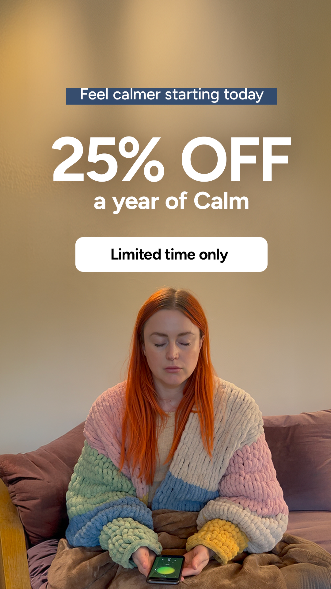 Calm Facebook ad
