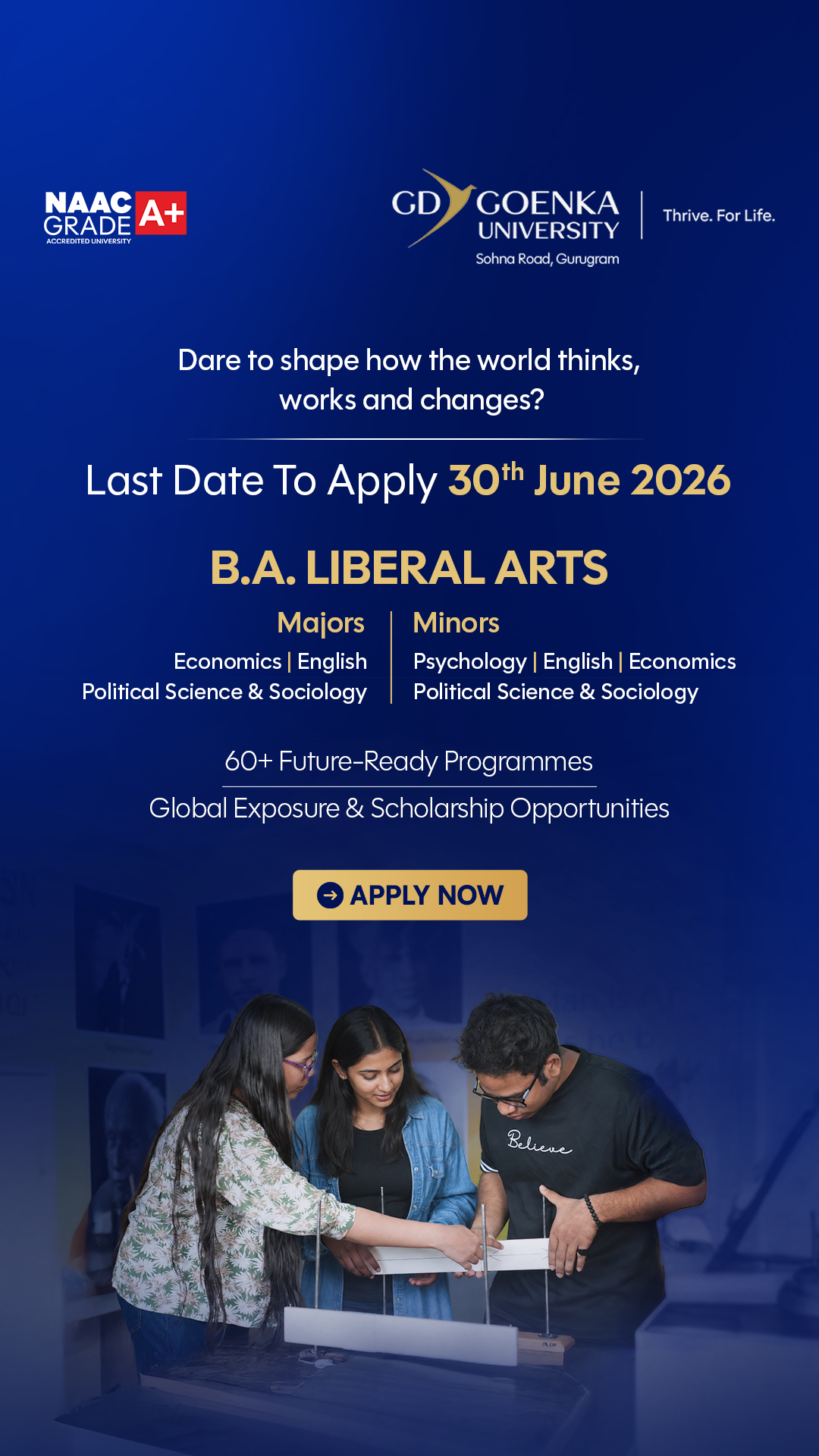 GD Goenka University Facebook ad
