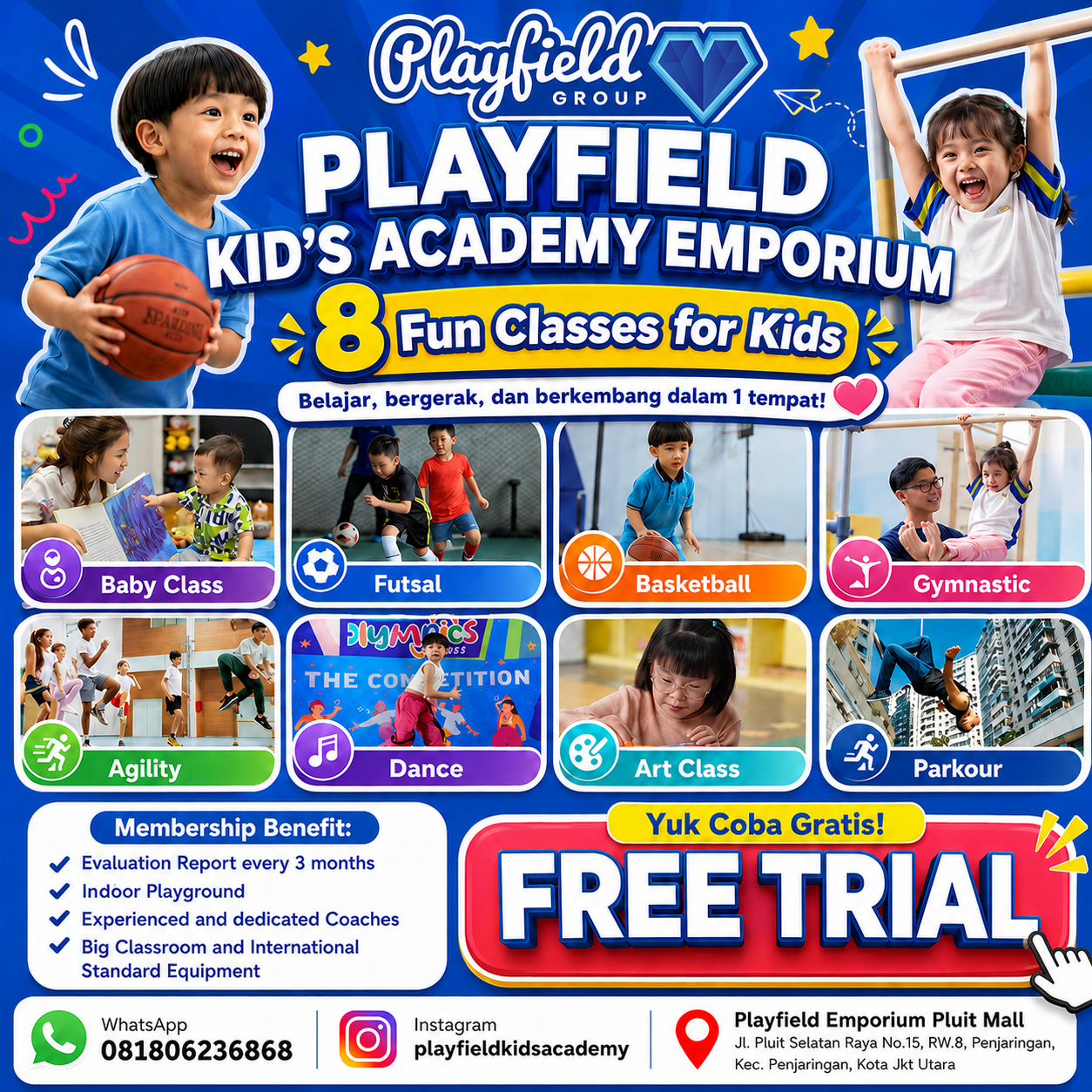 Playfield Kid's Academy Facebook ad