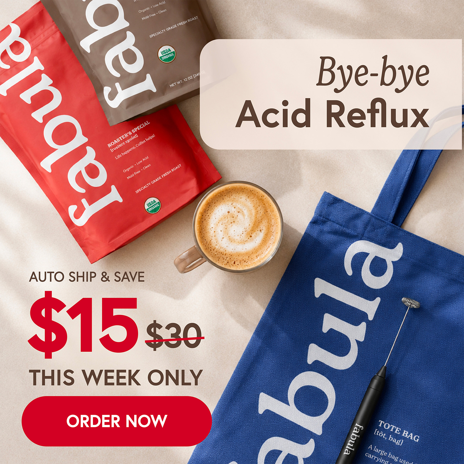 Fabula Coffee Facebook ad