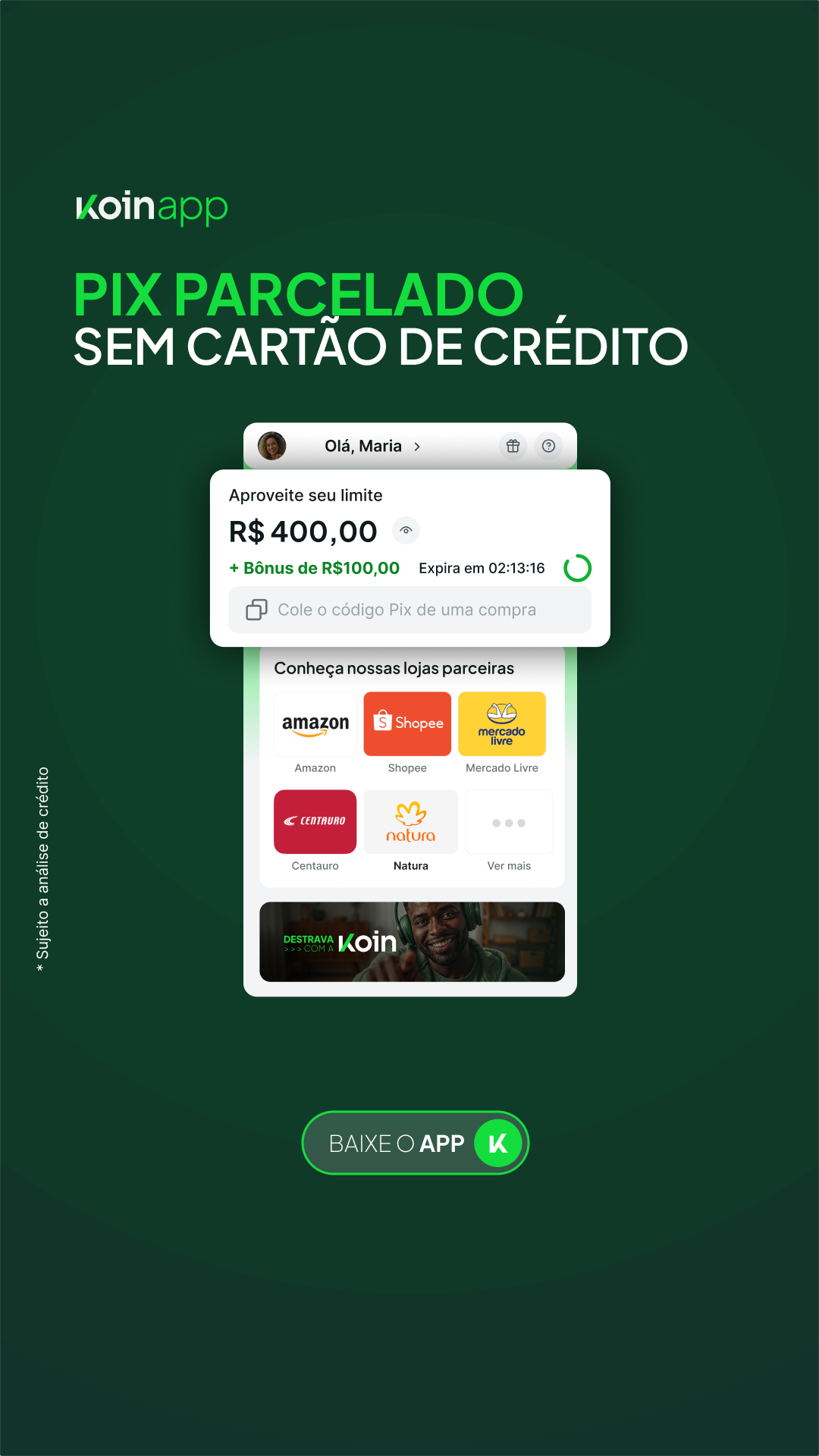 Koin Brasil Facebook ad from Apr 14, 2026