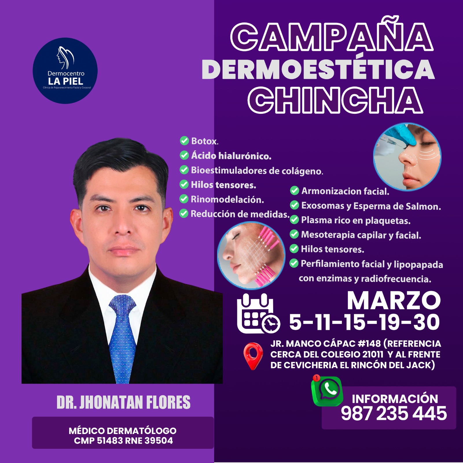 Dermocentro La Piel Facebook ad