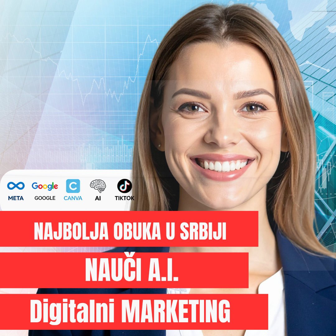 Eduka Plus Poslovne Veštine Facebook ad: Nauči AI digitalni marketing
