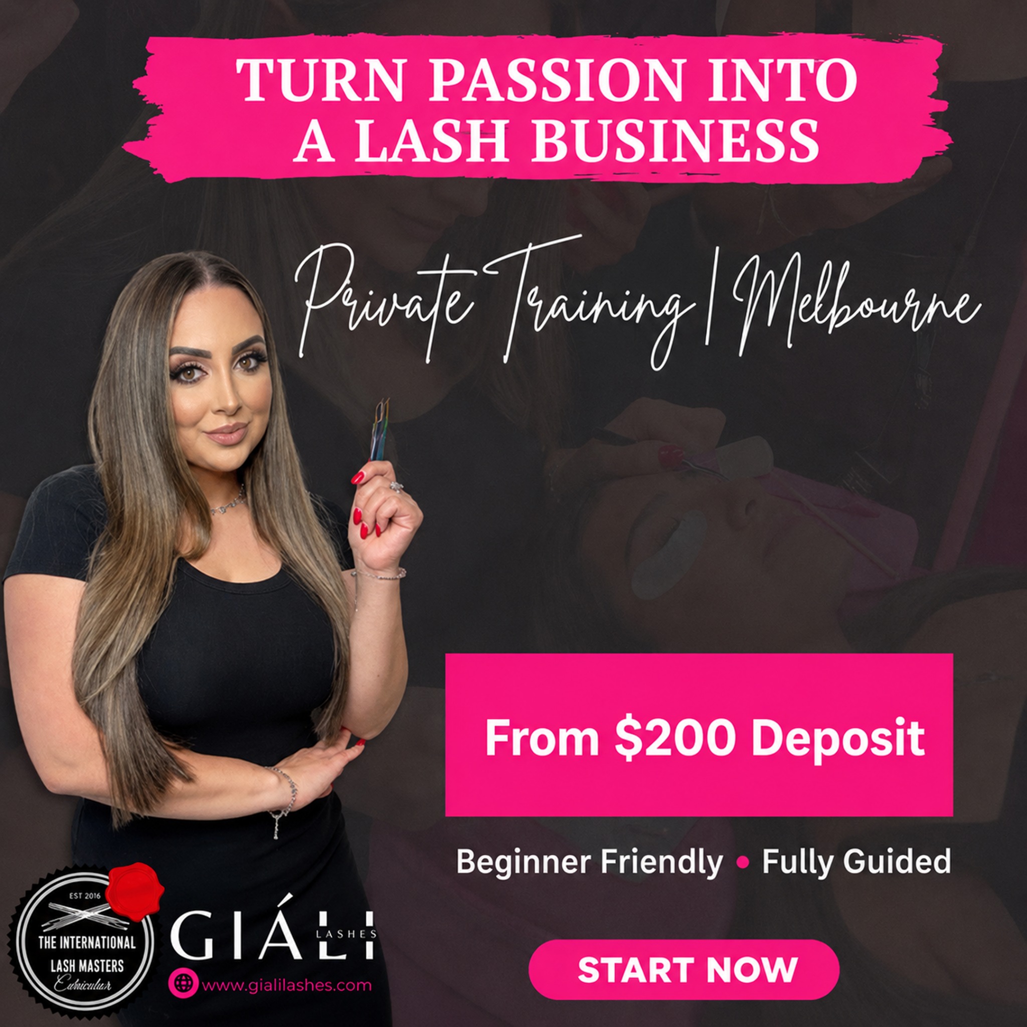 Giáli Lashes Facebook ad