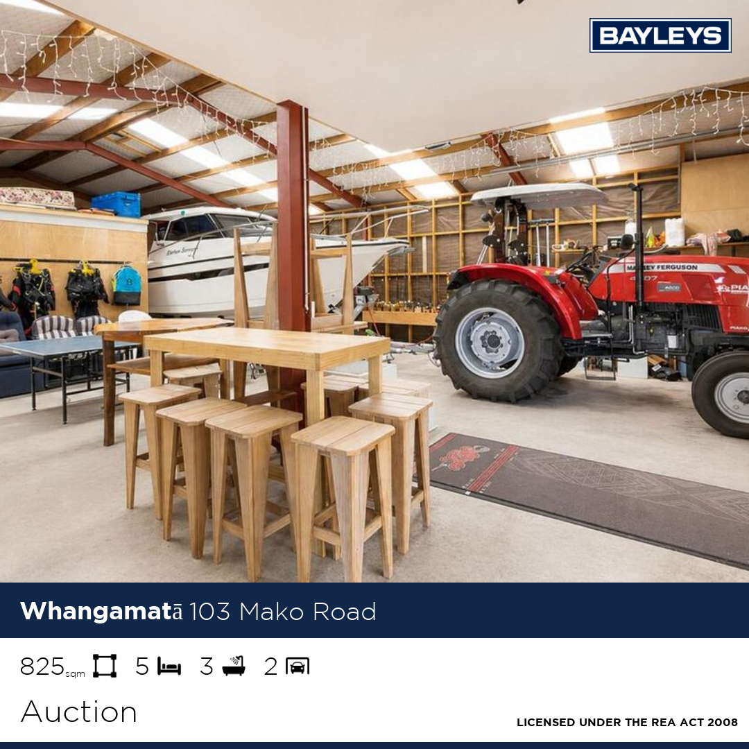 Dale Sholson & Gordon McGregor - Bayleys Whangamata Facebook ad: 103 Mako Road, Whangamatā