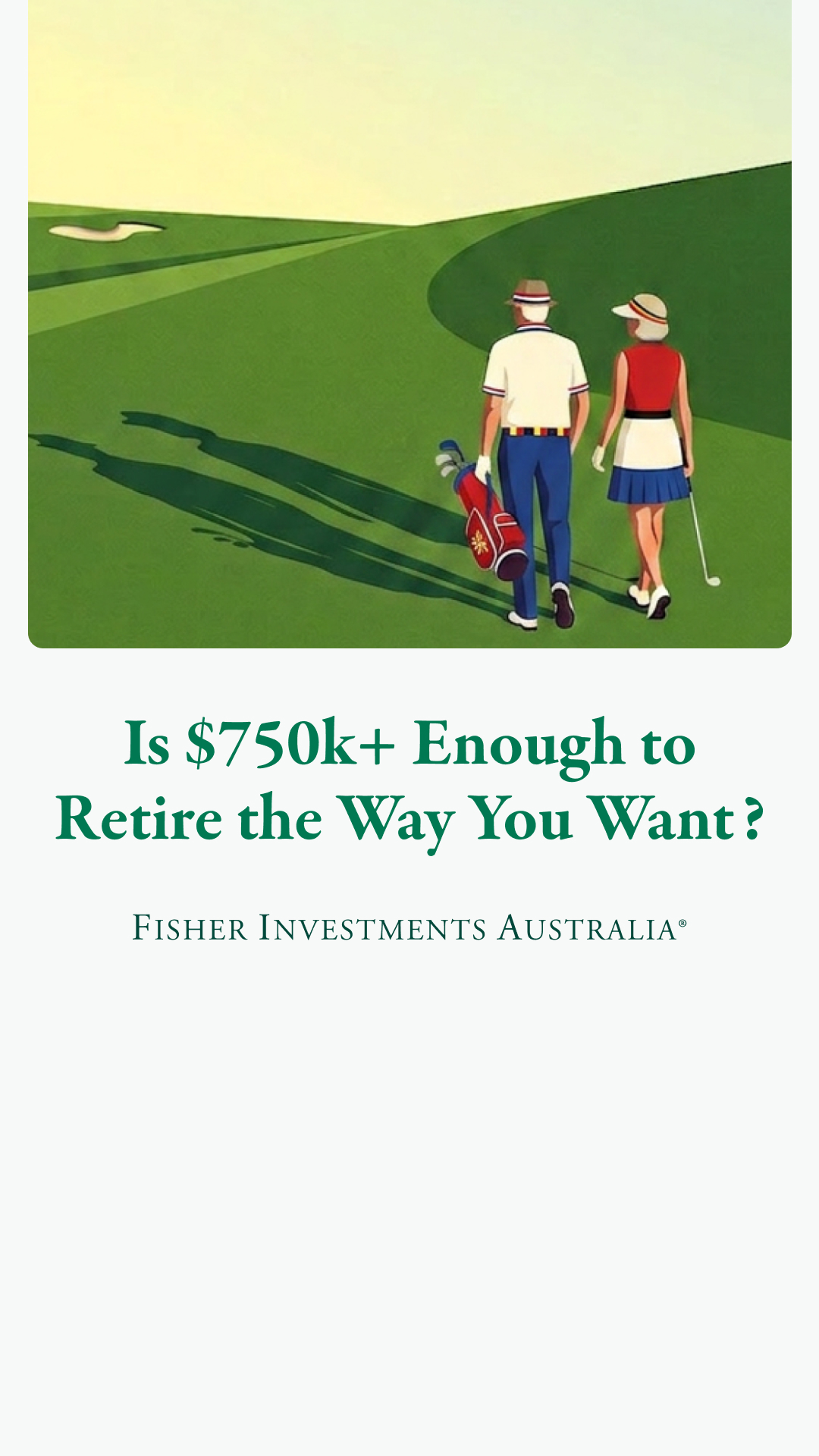 Fisher Investments Australia Facebook ad
