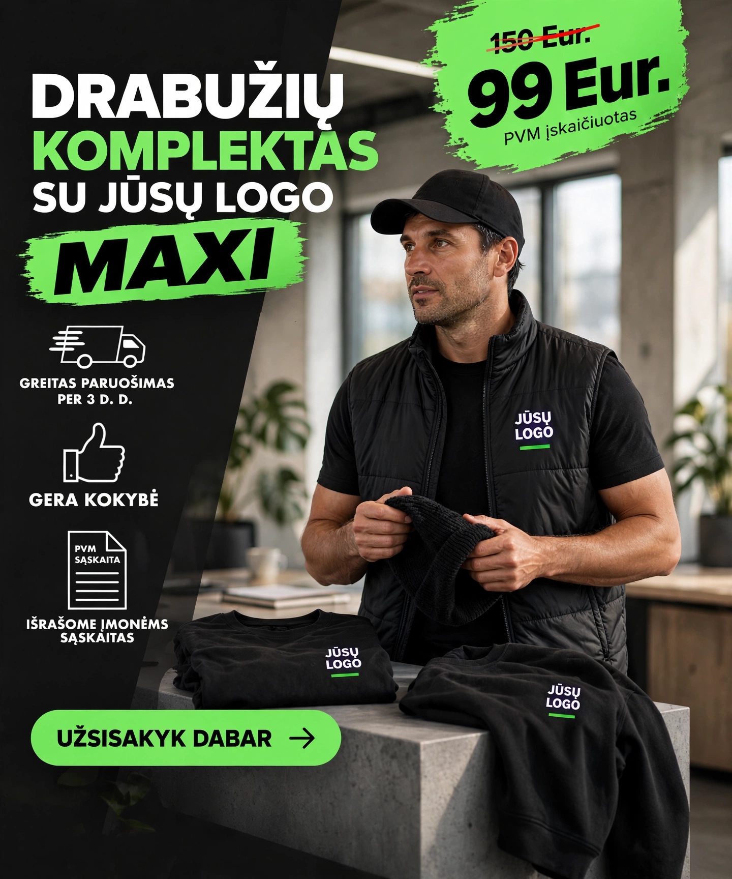 TavoMada.lt Facebook ad: APRENK VISĄ KOMANDĄ