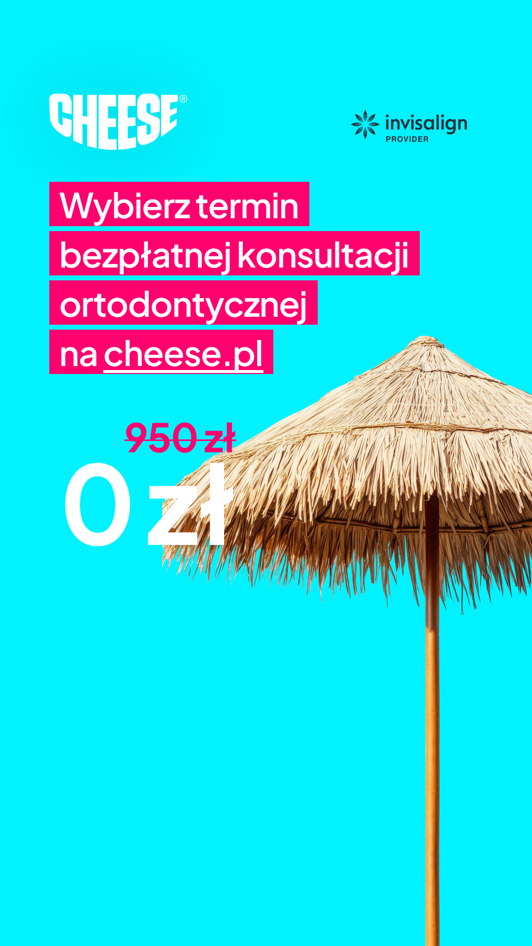 Cheese Ortodoncja Przyszłości Facebook ad