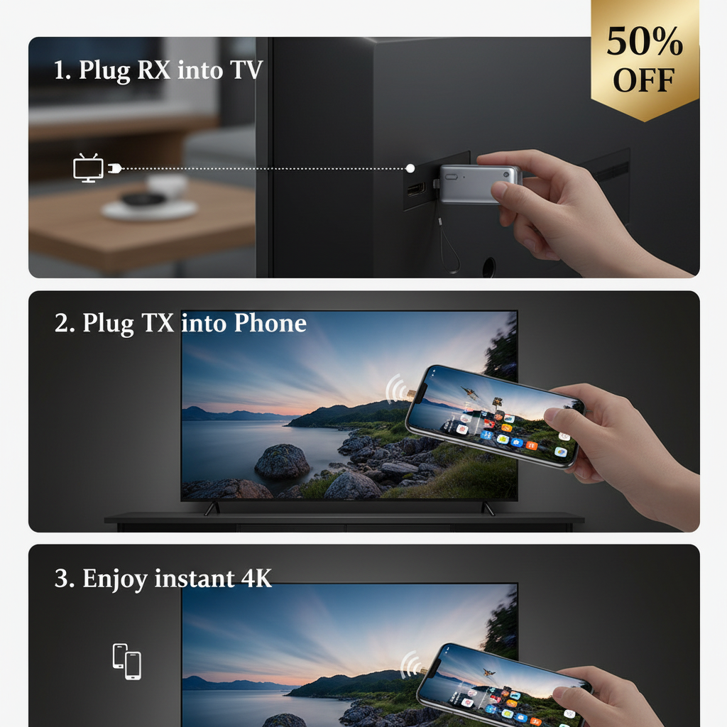 Kikishop Facebook ad: Wireless HDMI Projector