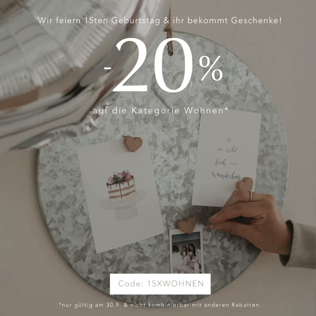 Eulenschnitt Facebook ad: 20% auf Kategorie Deko
